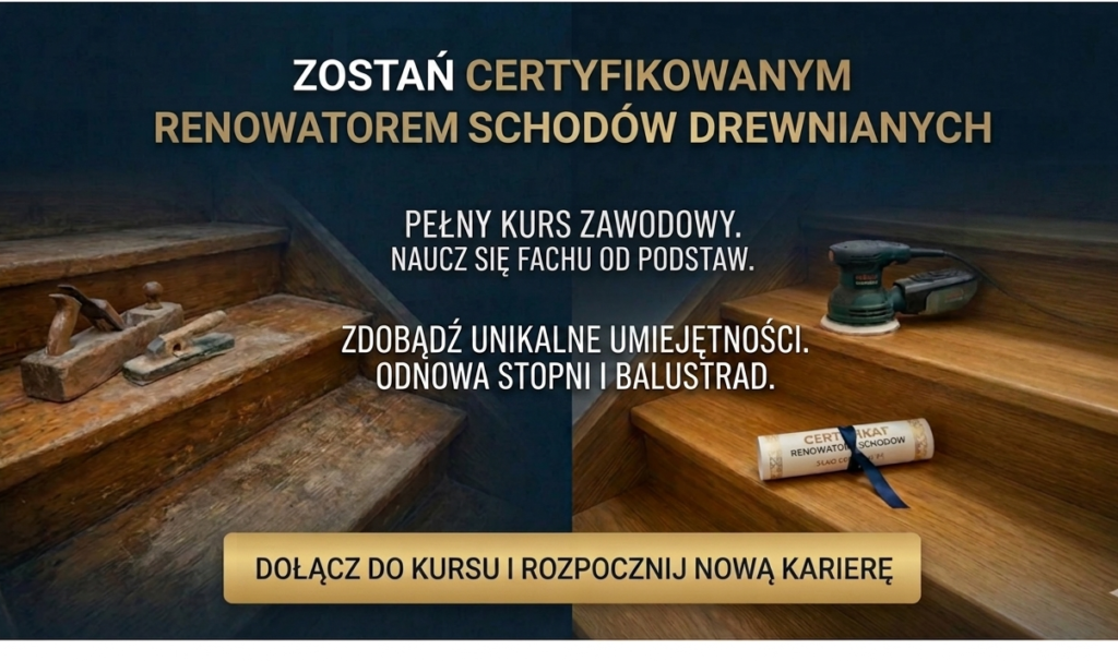 Kurs renowator schodów drewnianych